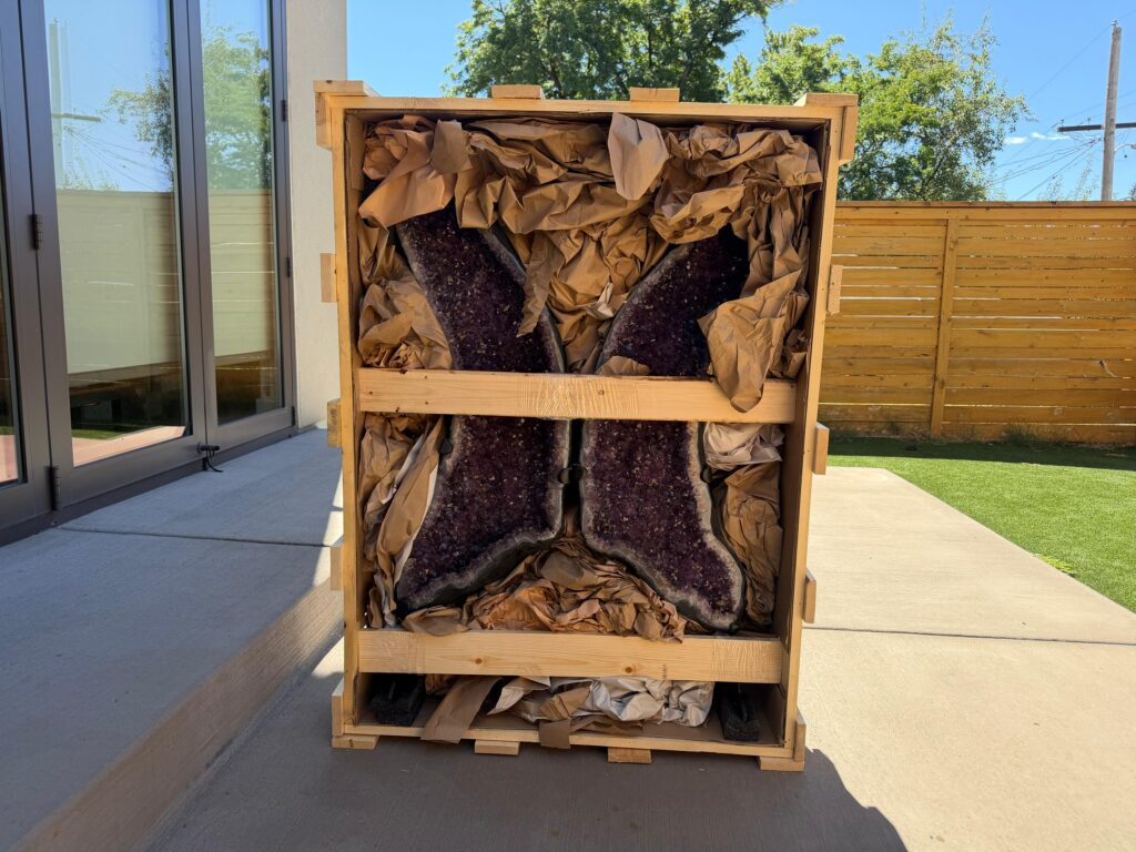 Denver Custom Crating Case Study: Moving a Massive Amethyst Geode